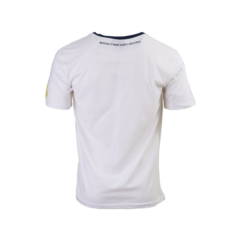 Topfanz T-shirt wit "Saint Gilles" blauw