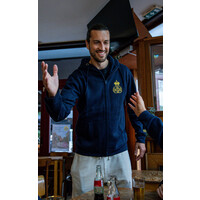Topfanz Sweat à capuche zippé Logo jaune