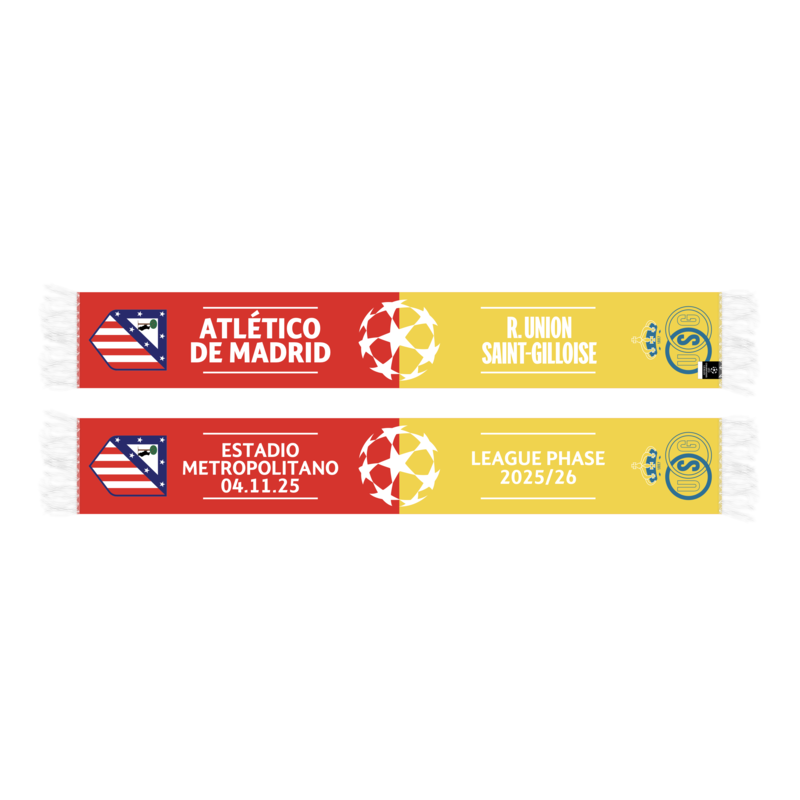 Topfanz Écharpe Gameday Duo Atlético Madrid vs Union – Champions League