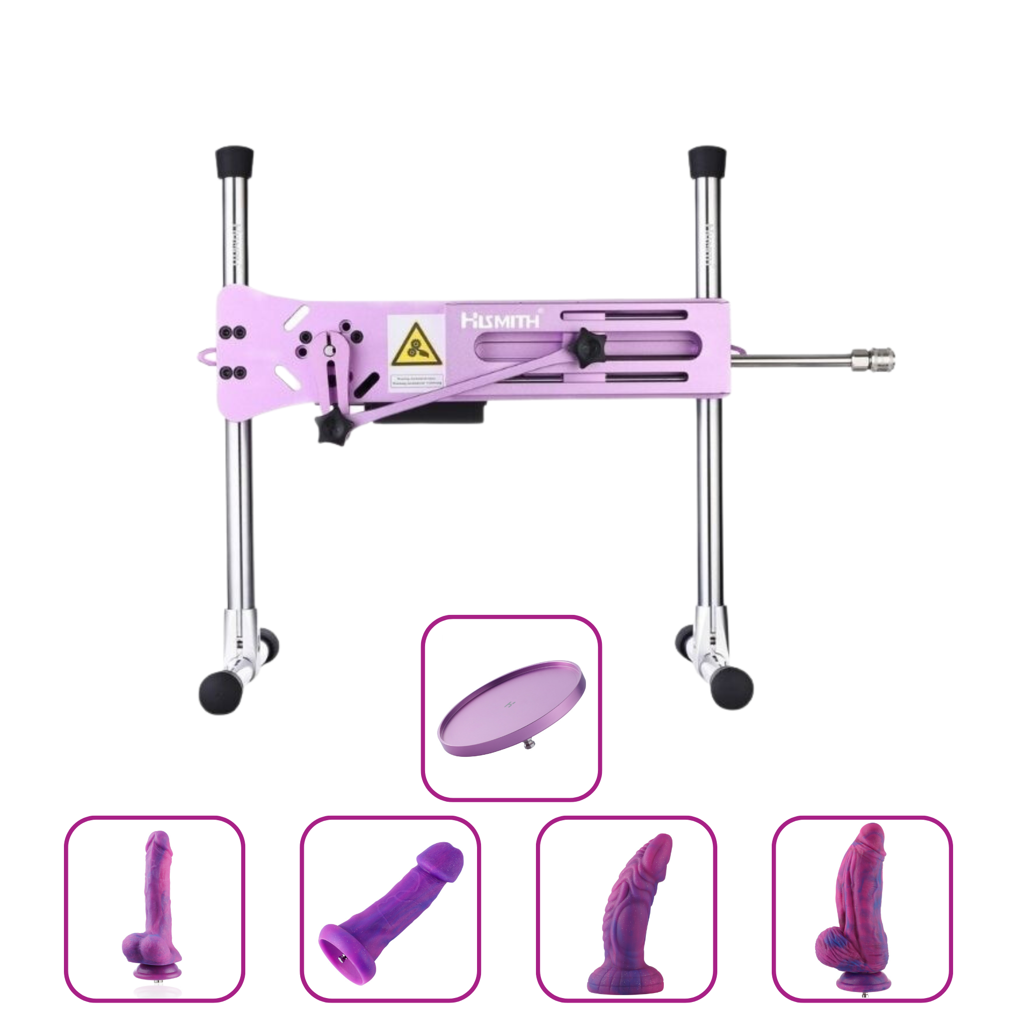 Pro 1 Premium Smart APP Sex Machine bundle Purple Poison