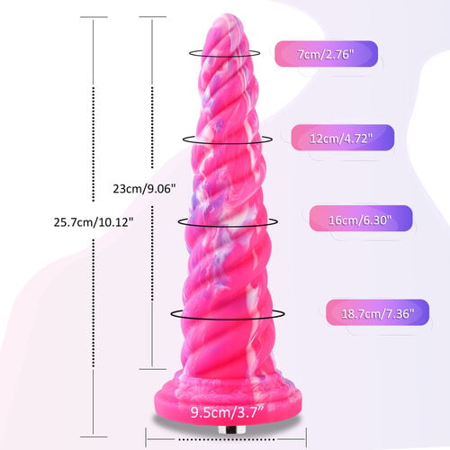 Dildo anale Fantasy KlicLok e ventosa 26 CM Rosa