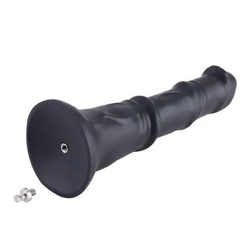 Dildo anale fantasy nero con attacco 29 cm KlicLok e ventosa