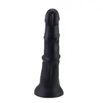 Dildo anale fantasy nero con attacco 29 cm KlicLok e ventosa