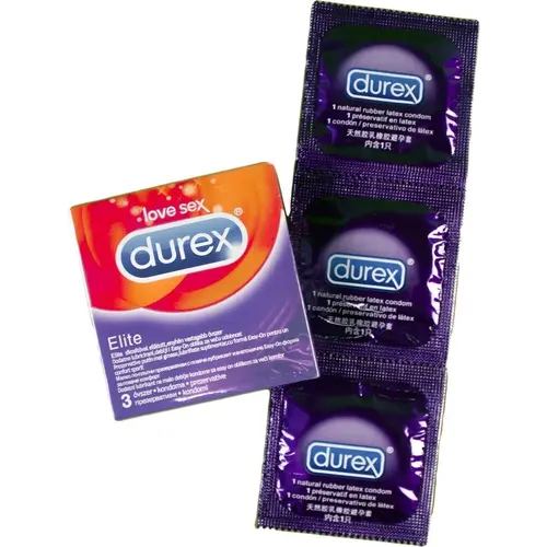Durex Durex Elite Condom 9-pack Ultrathin avec lubrifiant supplémentaire