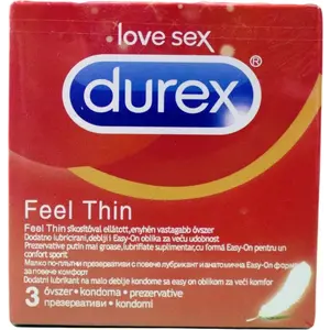 Durex Durex Feel Thin Condom 9-pack Pour une sensation de peau à peau