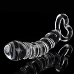 Glasdildo mit Handgriff 21 cm