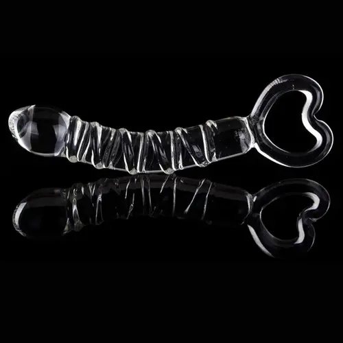 Glasdildo mit Handgriff 21 cm