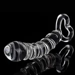 Glasdildo mit Handgriff 21 cm