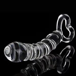 Auxfun® Glazen Dildo Met handvat 21 cm