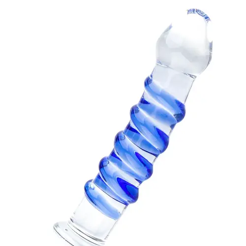 Auxfun® Consolador de Vidrio - Eje Espiral - Pequeño 16 cm