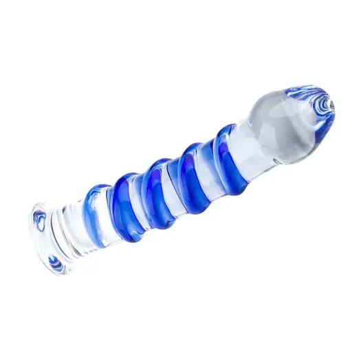 Auxfun® Consolador de Vidrio - Eje Espiral - Pequeño 16 cm