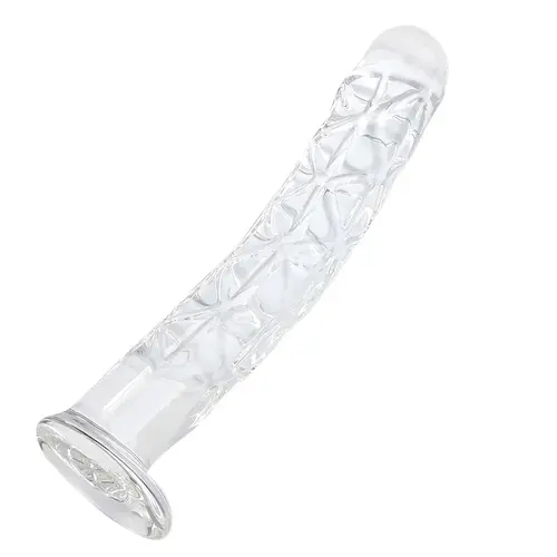 Auxfun® Glass Dildo - With unique structure - Medium 18 cm