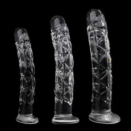 Hismith® Glasdildo mit einzigartiger Textur Groß 24 cm