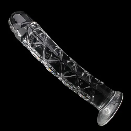 Glass Dildo - With unique structure - Large 24 cm