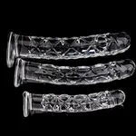 Glass Dildo - With unique structure - Large 24 cm