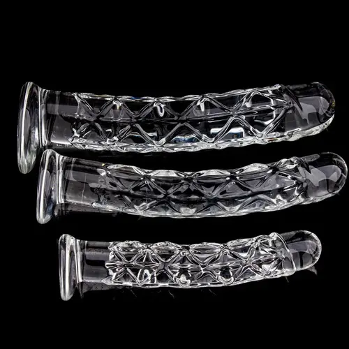 Hismith® Glass Dildo - With unique structure - Large 24 cm