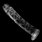 Glass Dildo - With unique structure - Large 24 cm