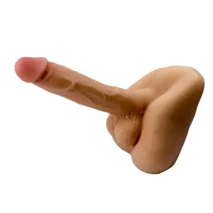 Hismith® Penis Masturbator Flexible Dildo with Anus Nude
