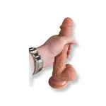 Saugnapf Dildo Flesh Medizinisch geprüftes Silikon 18 CM