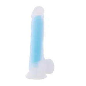 Hismith® Silicone Suction Cup Dildo Fluor Blue