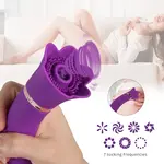 Auxfun® Zuigende Vibrator Met meerdere zuig en vibratie standen