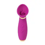 Auxfun® Zuigende Vibrator Met likfunctie en meerdere standen