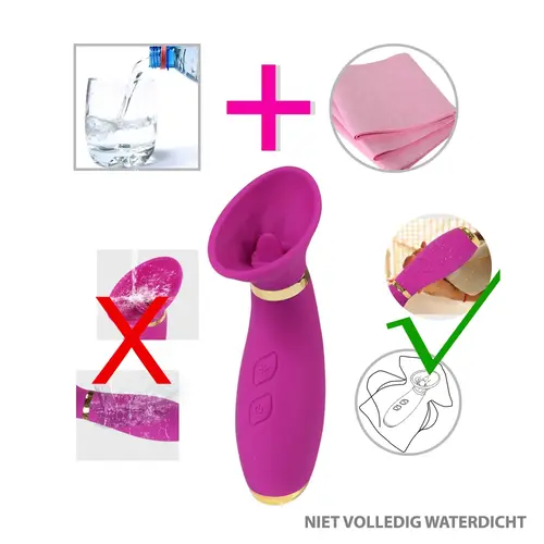 Auxfun® Sucking Vibrator - With lick function and multiple modes