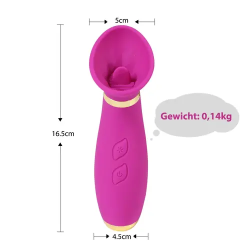 Auxfun® Sucking Vibrator - With lick function and multiple modes
