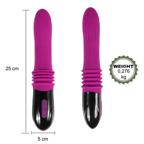 Hismith® Vibrador de empuje acanalado ¡13 funciones diferentes!