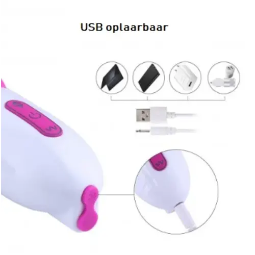 Hismith® Hismith Vibrator - Bumping Vibrator with Suction Cup - G-spot Vibrator - Use in the shower or in the kitchen!