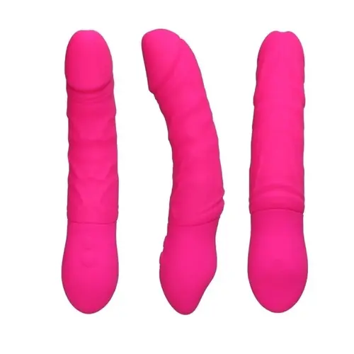 Gode réaliste vibrateur rotatif rose King Turbo Vibrator