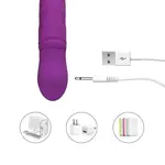 Consolador Vibrador Realista Púrpura