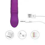 Consolador Vibrador Realista Púrpura