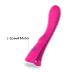 Stimulateur du point G et du clitoris 9 positions Rose