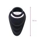 Auxfun® Cock Ring With Perineum Stimulator Black