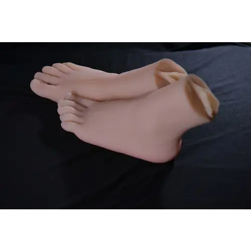 Auxfun® Foot model pair with Artificial Vagina - Mannequin Masturbator