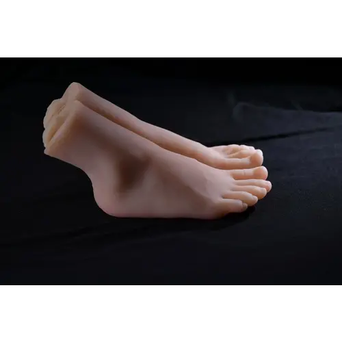 Auxfun® Foot model pair with Artificial Vagina - Mannequin Masturbator