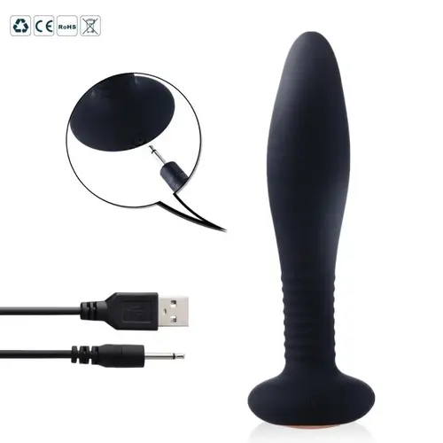 Vibratore prostatico e anale Hismith con telecomando - 100% impermeabile, plug anale per uomini e donne! Vibratore prostatico e anale Hismith con telecomando - 100% impermeabile, plug anale per uomini e donne!