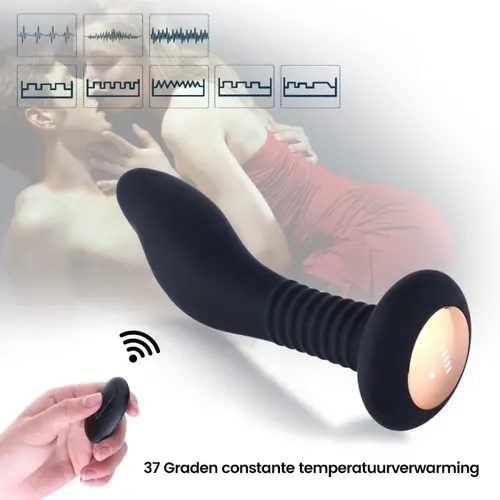Vibratore prostatico e anale Hismith con telecomando - 100% impermeabile, plug anale per uomini e donne! Vibratore prostatico e anale Hismith con telecomando - 100% impermeabile, plug anale per uomini e donne!