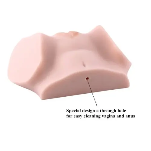 ¡Masturbador vaginal de tamaño realista con función de succión!