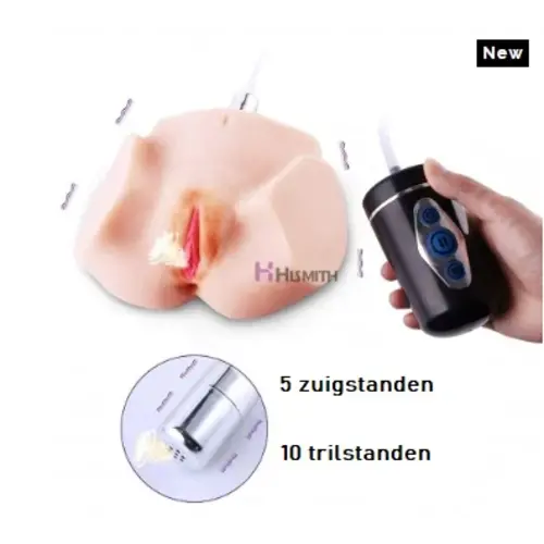 Masturbatore di vagina artificiale di dimensioni realistiche con funzione di aspirazione!
