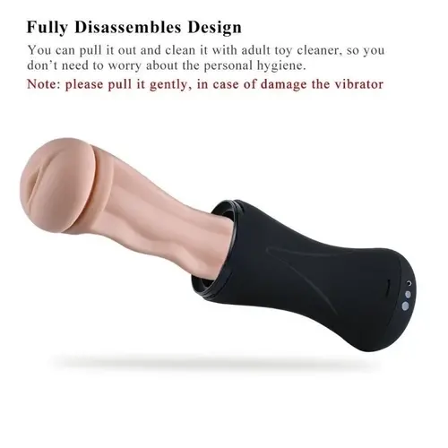 Hismith® Pocket Pussy  Masturbator, met vibratie en kreungeluiden!