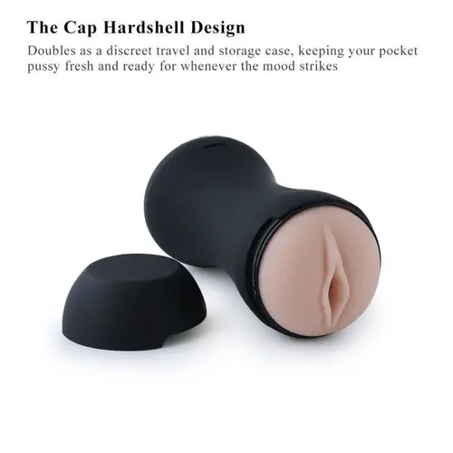 Hismith® Pocket Pussy  Masturbator, met vibratie en kreungeluiden!