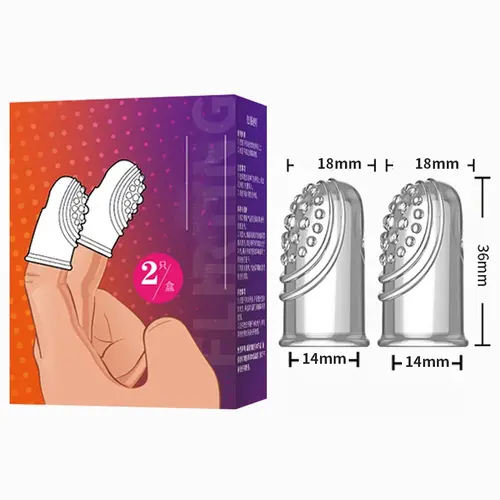 Auxfun® Manchette de doigt Silicone 2-pack NR7