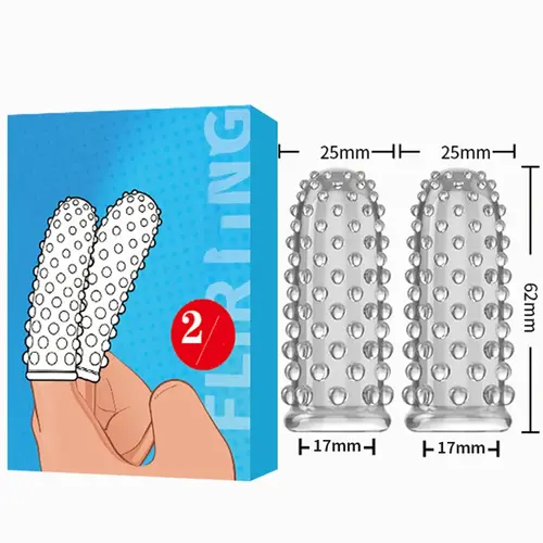 Auxfun® Finger sleeve - Silicone 2-pack - NR6