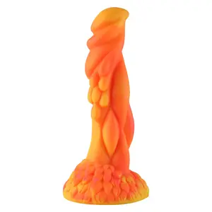 Wildolo® Fantasy Consolador con ventosa Nesbu 21 cm Naranja
