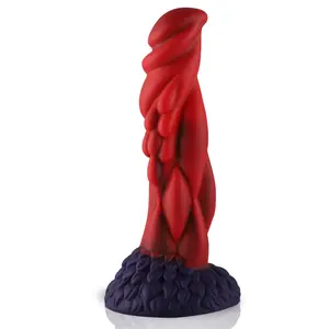 Wildolo® Fantasy Consolador con ventosa Nesbu 21 cm Rojo