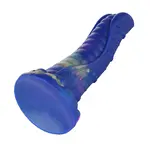 Dildo mostro fantasy con ventosa 21 cm lingua blu