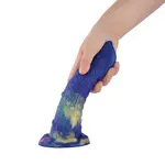 Dildo mostro fantasy con ventosa 21 cm lingua blu