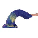 Dildo mostro fantasy con ventosa 21 cm lingua blu